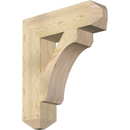 Ekena Millwork Legacy Craftsman Rough Sawn Bracket, Douglas Fir, 6"W x 24"D x 28"H BKT06X24X28LEC04RDF